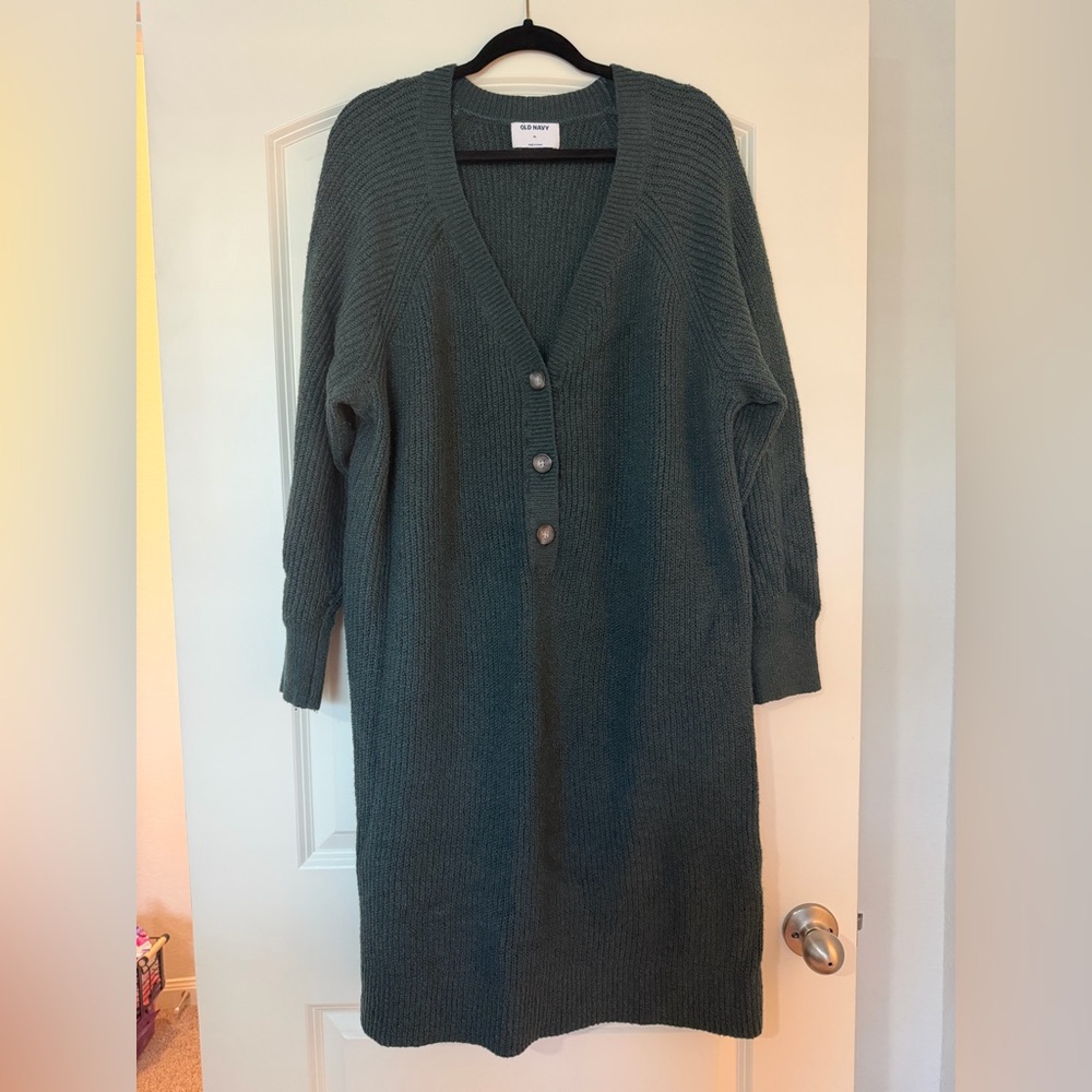 Old Navy Dark Green Sweater Dress